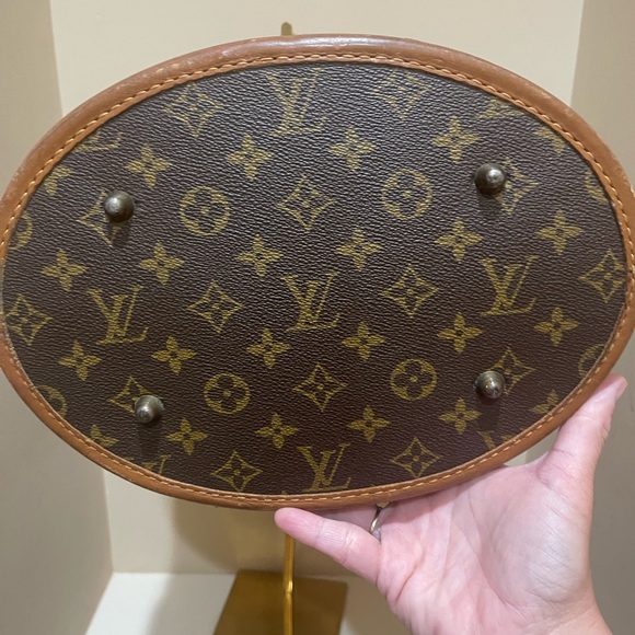 Louis Vuitton French Co USA Vintage Large Monogram Marais Bucket Tote Bag - Picture 7 of 12